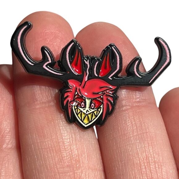 Hazbin Hotel Alastor Antlers Enamel Pin - Picture 2 of 6